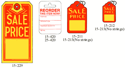 Sale Price Tags (Red/White) Case of 1000, 70876